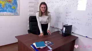 academic loser rides a hard porn cock until he cums