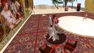 رقصة شرقية مثيرة تؤدي إلى جنس فموي عميق وقذف داخلي