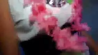 عرض تعري مباشر يتحول إلى جلسة مص قاسية جماعية
