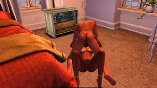 جنس كرتوني صريح: مص قضيب صامت ووضعية الكلب