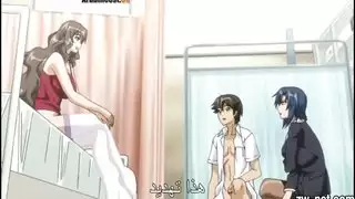 معلمة الأنمي الشهوانية تأخذ قضيبي في الفصل